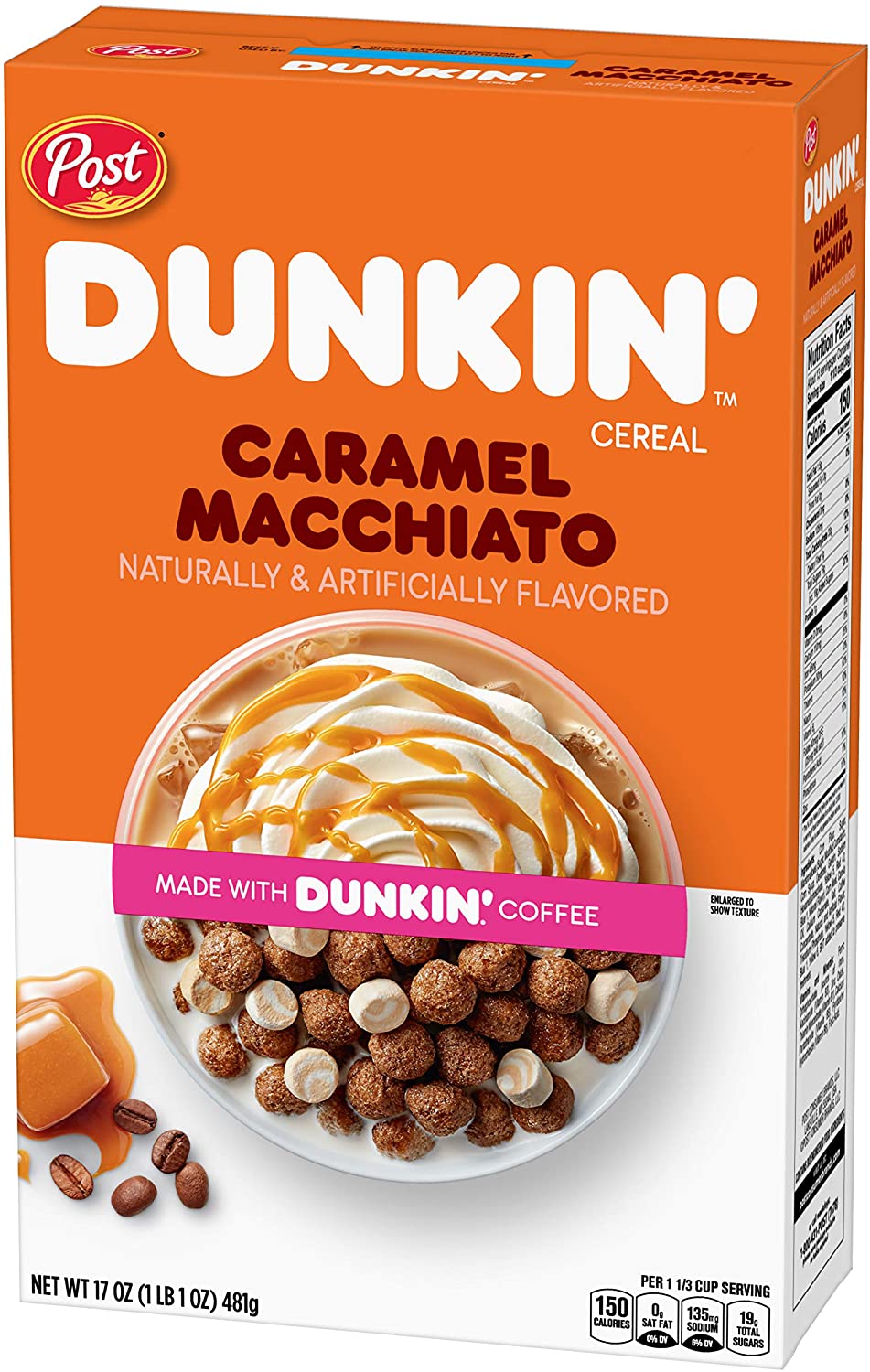 Post Dunkin Caramel Macchiato Cereal