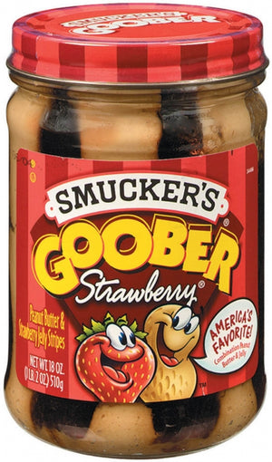Smucker's Goober Peanut Butter and Strawberry Jelly Stripes