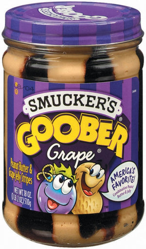 Smucker’s Goober Peanut Butter and Grape Jelly Stripes