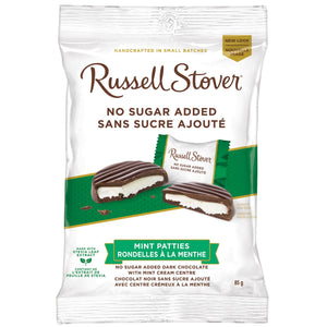Russell Stover Mint Patties No sugar Added Dark Chocolate