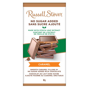 Russell Stover No Sugar Added Milk Chocolate Caramel Bar