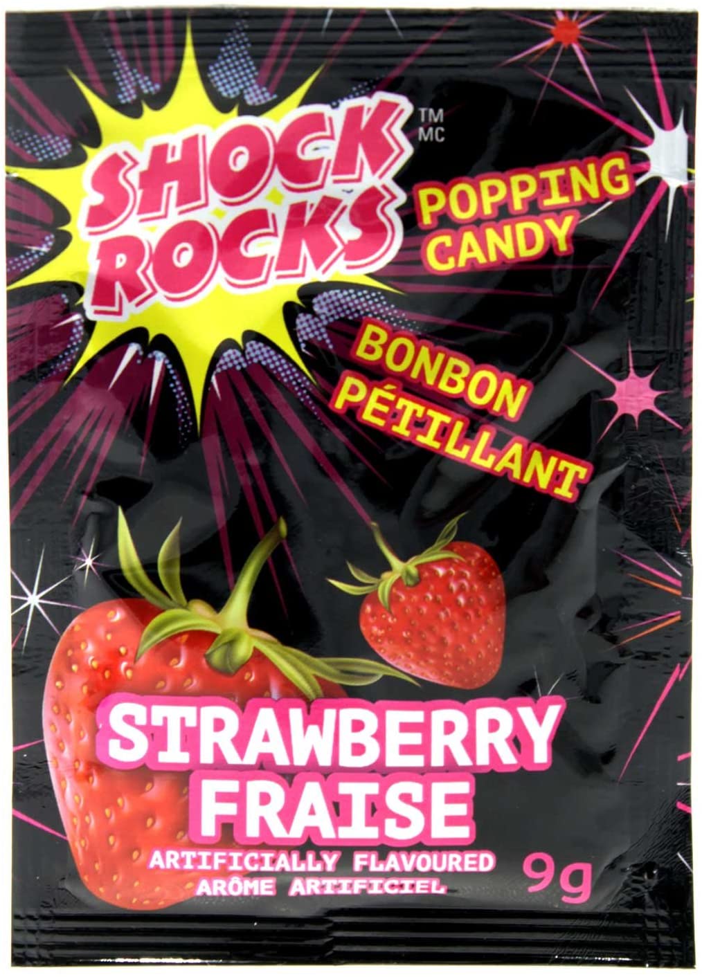 Shock Rocks Popping Candy Strawberry